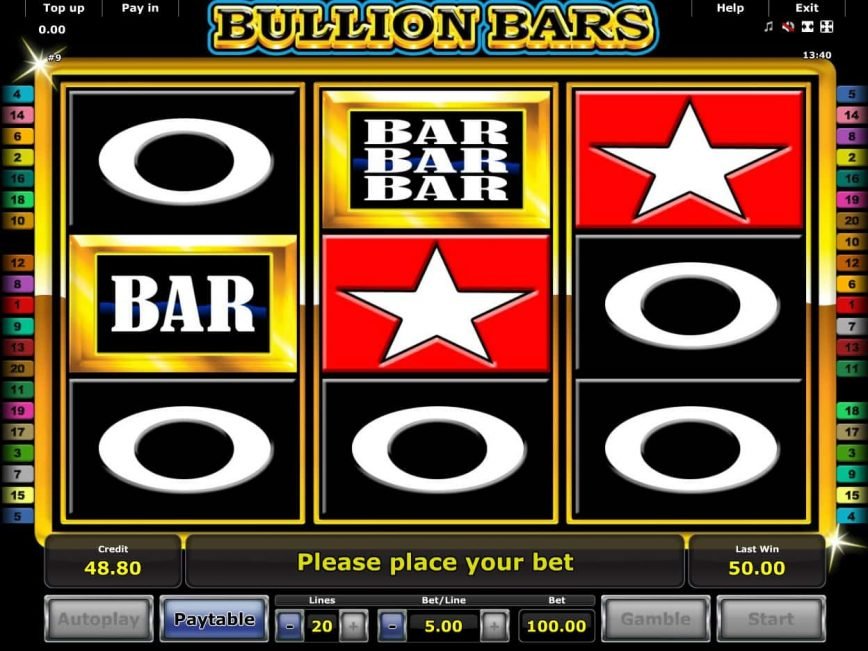 Слоты «Bullion Bars» в казино Вулкан на деньги онлайн